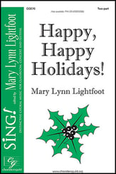 Happy, Happy Holidays! Two-Part choral sheet music cover